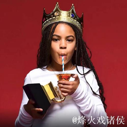 Jay-Z携13岁女儿布鲁·艾薇·卡特亮相湖人比赛，展现酷帅风范